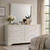 Hezi Dresser Mirror | Glam White | Multi Layer Molded Frame | 36x41