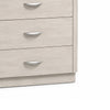 Fezi Tall Dresser Chest | 5 Drawers | Silver Finger Pulls | Dusty Gray
