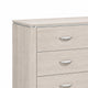 Fezi Wide Dresser | 6 Drawers | Silver Steel Finger Pulls | Dusty Gray