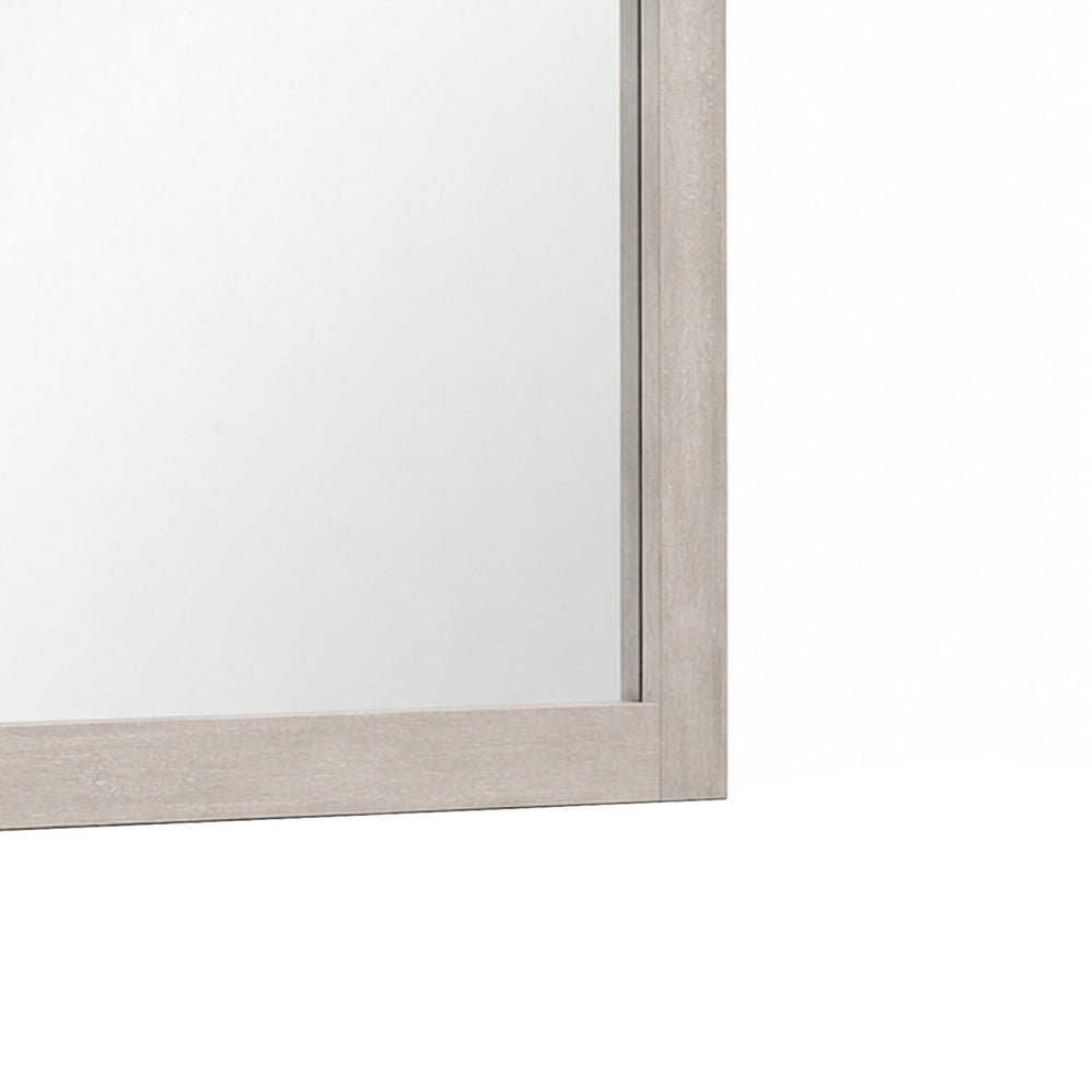 Hezi Dresser Mirror | Glam White | Multi Layer Molded Frame | 41x42
