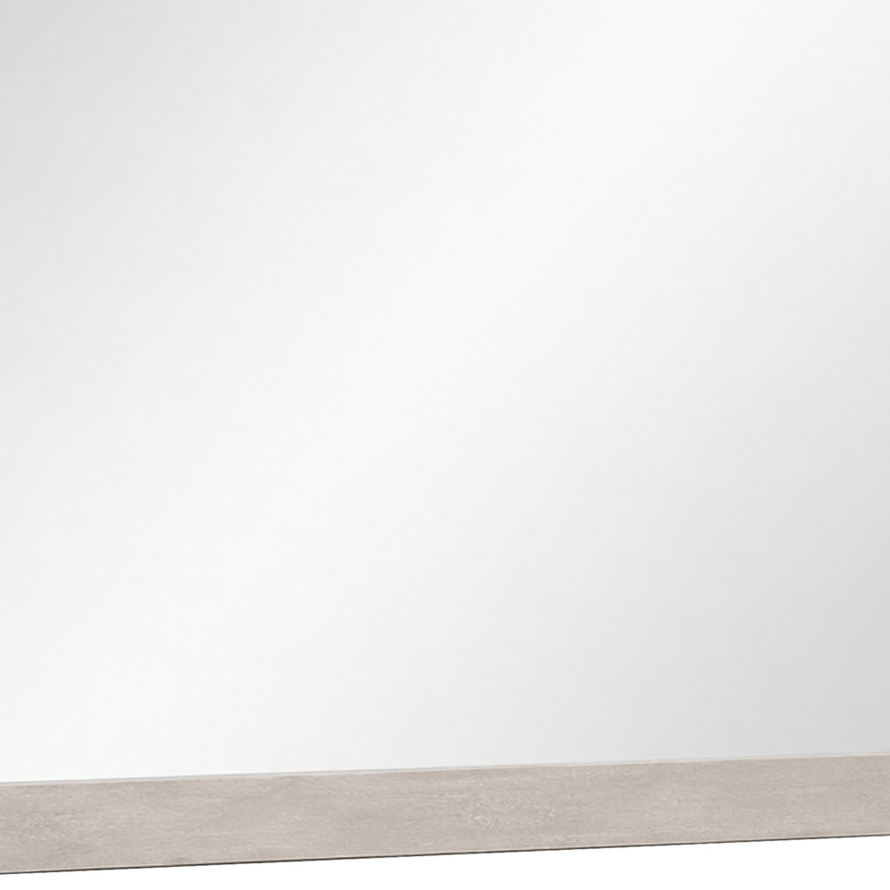 Hezi Dresser Mirror | Glam White | Multi Layer Molded Frame | 41x42