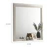 Hezi Dresser Mirror | Glam White | Multi Layer Molded Frame | 41x42