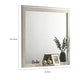 Hezi Dresser Mirror | Glam White | Multi Layer Molded Frame | 41x42