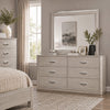 Hezi Dresser Mirror | Glam White | Multi Layer Molded Frame | 41x42