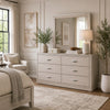 Hezi Dresser Mirror | Glam White | Multi Layer Molded Frame | 41x42