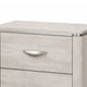 Fezi Nightst& | 2 Drawers | Silver Steel Finger Pulls | Dusty Gray