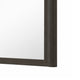 Lim Dresser Mirror | Dark Walnut Brown | Faux Marble | 39x45 Fluted Frame
