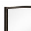 Lim Dresser Mirror | Dark Walnut Brown | Faux Marble | 39x45 Fluted Frame
