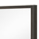 Lim Dresser Mirror | Dark Walnut Brown | Faux Marble | 39x45 Fluted Frame