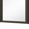 Lim Dresser Mirror | Dark Walnut Brown | Faux Marble | 39x45 Fluted Frame