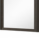 Lim Dresser Mirror | Dark Walnut Brown | Faux Marble | 39x45 Fluted Frame