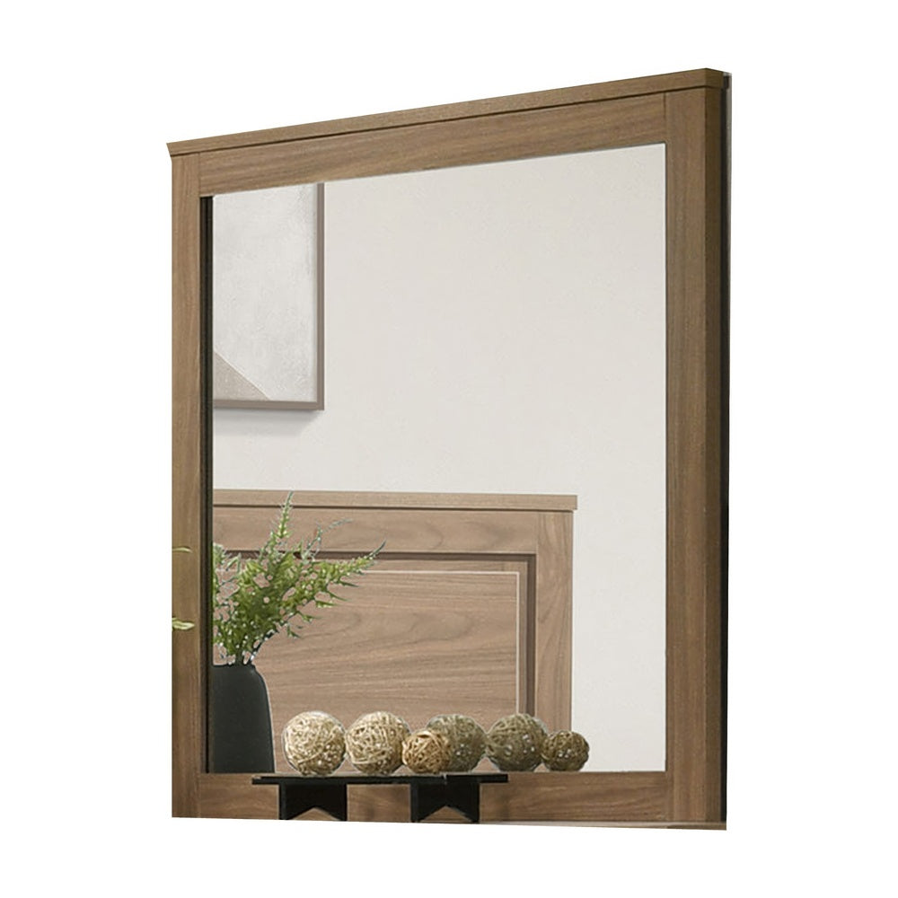 Pize Dresser Mirror |  Walnut Brown | 39x39 L&scape Frame