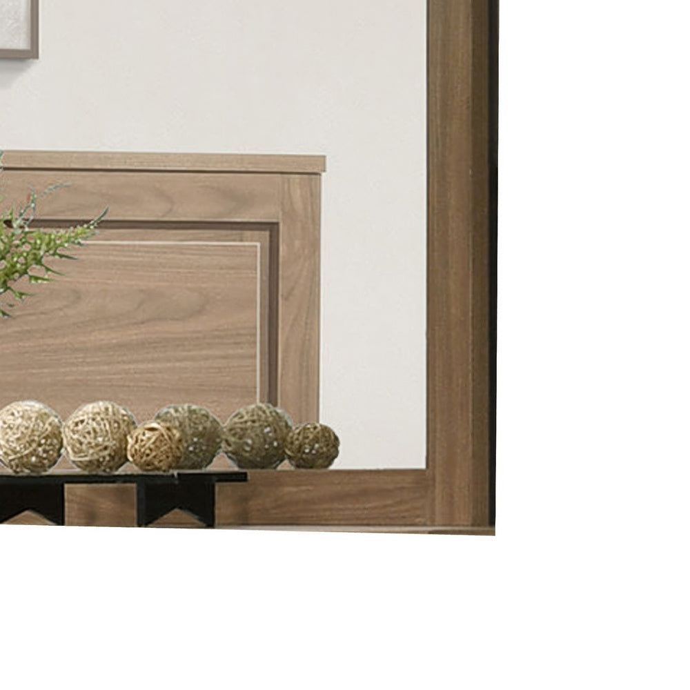 Pize Dresser Mirror |  Walnut Brown | 39x39 L&scape Frame