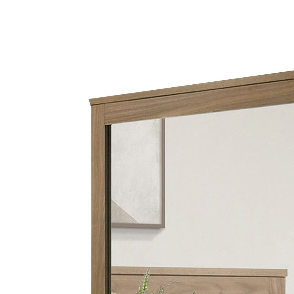 Pize Dresser Mirror |  Walnut Brown | 39x39 L&scape Frame