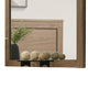 Pize Dresser Mirror |  Walnut Brown | 39x39 L&scape Frame