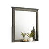 Bry Dresser Mirror | Crown Molded Top | 38x40 Rustic Gray Frame