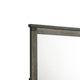 Bry Dresser Mirror | Crown Molded Top | 38x40 Rustic Gray Frame