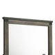 Bry Dresser Mirror | Crown Molded Top | 38x40 Rustic Gray Frame