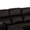 Sily Power Recliner Sofa w USB | Contour Arms | Foam Fill Black Faux Leather
