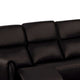 Sily Power Recliner Sofa w USB | Contour Arms | Foam Fill Black Faux Leather