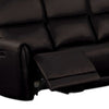 Sily Power Recliner Sofa w USB | Contour Arms | Foam Fill Black Faux Leather