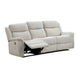 Becy Manual Recliner Sofa | Bustle-Back | Light Gray Cushions | 80 "