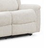 Becy Manual Recliner Sofa | Bustle-Back | Light Gray Cushions | 80 "