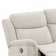 Becy Manual Recliner Sofa | Bustle-Back | Light Gray Cushions | 80 "