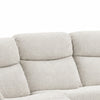 Becy Manual Recliner Sofa | Bustle-Back | Light Gray Cushions | 80 "