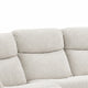 Becy Manual Recliner Sofa | Bustle-Back | Light Gray Cushions | 80 "
