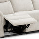 Becy Manual Recliner Sofa | Bustle-Back | Light Gray Cushions | 80 "