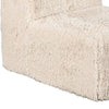 Appi Modular Armless Chair | Compressed Foam Fill S& Beige Faux Fur