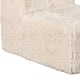 Appi Modular Armless Chair | Compressed Foam Fill S& Beige Faux Fur
