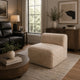Appi Modular Armless Chair | Compressed Foam Fill S& Beige Faux Fur