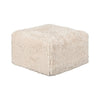 Appi Modular Square Ottoman | Compressed Foam | S& Beige Faux Fur 27"