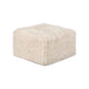 Appi Modular Square Ottoman | Compressed Foam | S& Beige Faux Fur 27"