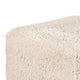 Appi Modular Square Ottoman | Compressed Foam | S& Beige Faux Fur 27"