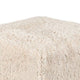 Appi Modular Square Ottoman | Compressed Foam | S& Beige Faux Fur 27"