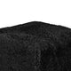 Appi Modular Square Ottoman | Compressed Foam | Black Faux Fur 27"