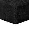 Appi Modular Square Ottoman | Compressed Foam | Black Faux Fur 27"