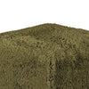 Appi Modular Square Ottoman | Compressed Foam | Olive Green Faux Fur 27"