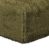 Appi Modular Square Ottoman | Compressed Foam | Olive Green Faux Fur 27"
