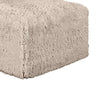 Appi Modular Armless Chair | Compressed Foam Fill Taupe Brown Faux Fur