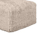 Appi Modular Armless Chair | Compressed Foam Fill Taupe Brown Faux Fur