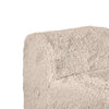 Appi Modular Armless Chair | Compressed Foam Fill Taupe Brown Faux Fur