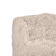 Appi Modular Armless Chair | Compressed Foam Fill Taupe Brown Faux Fur