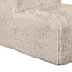Appi Modular Armless Chair | Compressed Foam Fill Taupe Brown Faux Fur