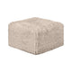 Appi Modular Square Ottoman | Compressed Foam | Taupe Brown Faux Fur 27"