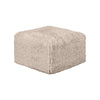 Appi Modular Square Ottoman | Compressed Foam | Taupe Brown Faux Fur 27"