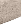 Appi Modular Square Ottoman | Compressed Foam | Taupe Brown Faux Fur 27"